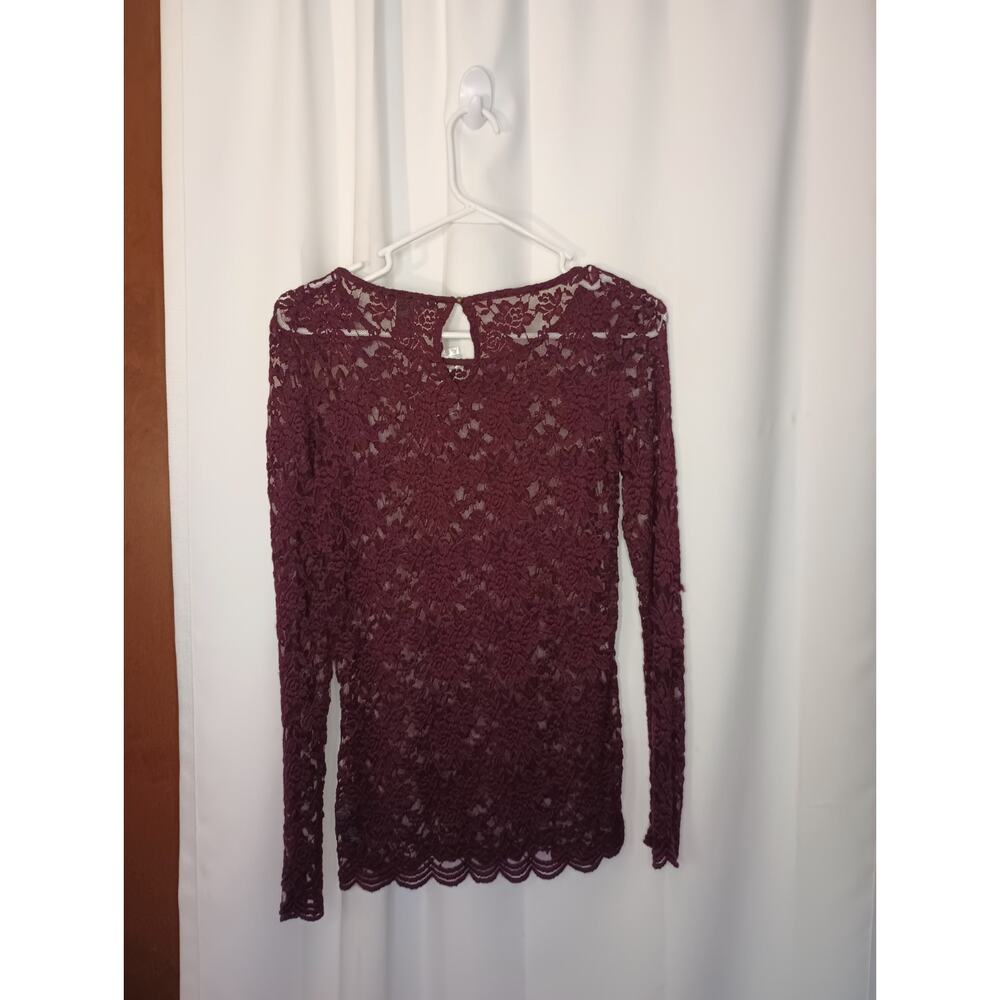 Forever 21 Women's Fairy Grunge Whimsigoth Lace Mesh Fitted Top M NWT - Picture 5 of 10